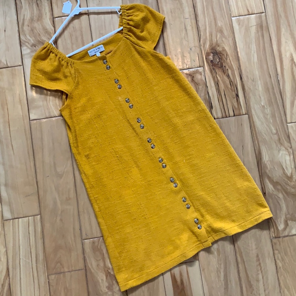 Madewell Button-Up Dress - S - Yellow